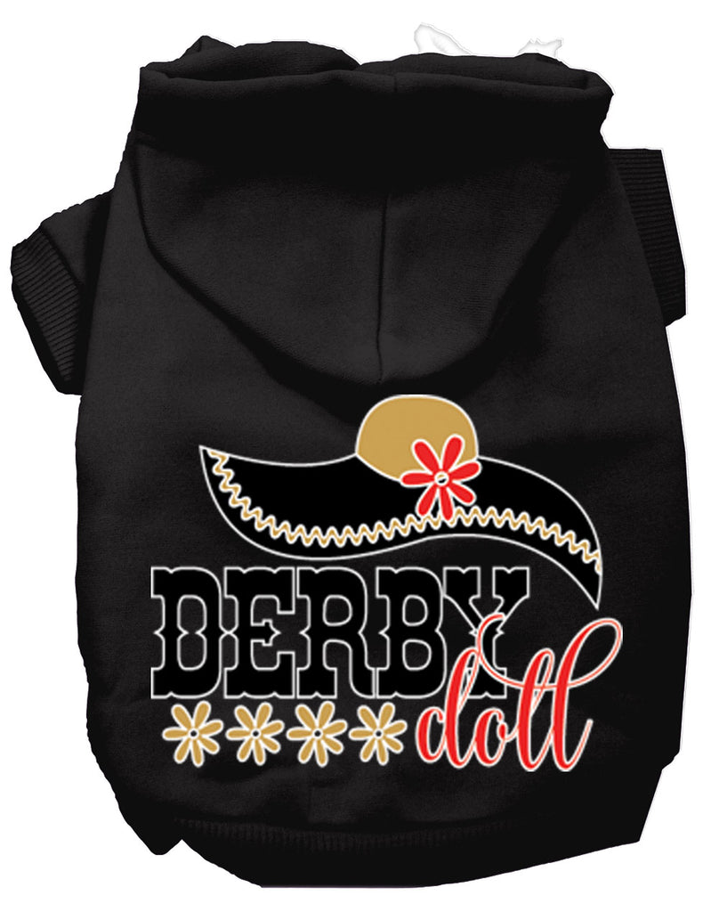 Derby Doll Screen Print Dog Hoodie Black M