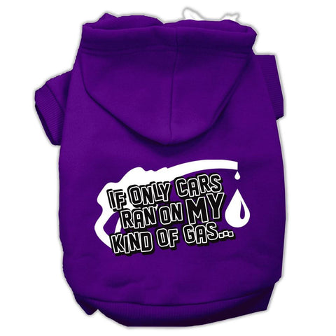 My Kind of Gas Screen Print Pet Hoodies Purple Size L (14)