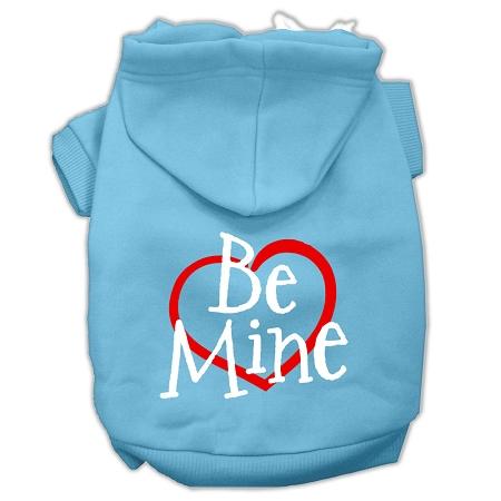 Be Mine Screen Print Pet Hoodies Baby Blue Size Lg (14)