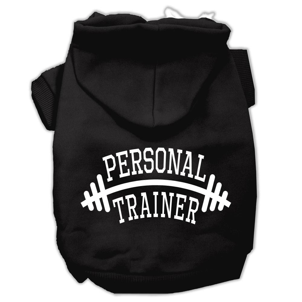 Personal Trainer Screen Print Pet Hoodies Black Size Sm (10)