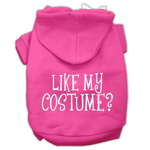 Like my costume? Screen Print Pet Hoodies Bright Pink Size XL (16)