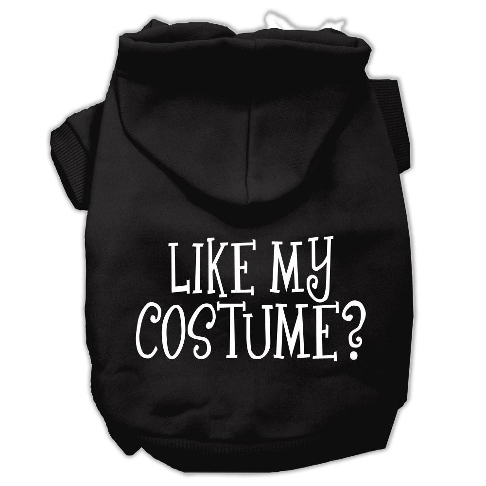 Like my costume? Screen Print Pet Hoodies Black Size XS (8)