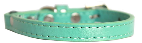 Premium Plain Cat Safety Collar Aqua Size 10