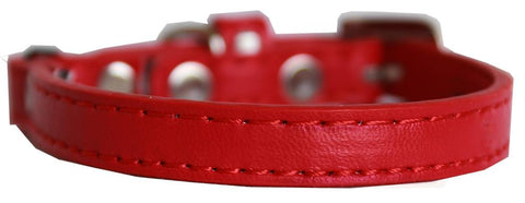 Premium Plain Cat Safety Collar Red Size 10