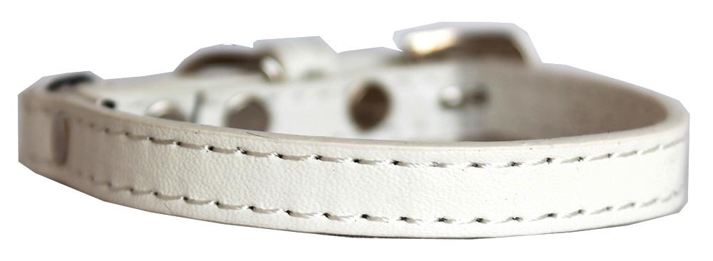 Premium Plain Cat Safety Collar White Size 12