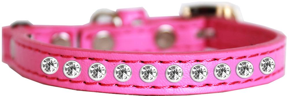 Clear Jewel Cat Safety Collar Bright Pink Size 10