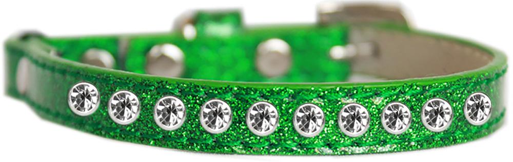 Clear Jewel Ice Cream Cat Safety Collar Emerald Green Size 10