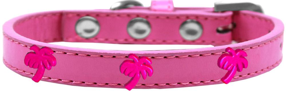 Pink Palm Tree Widget Dog Collar Bright Pink Size 12