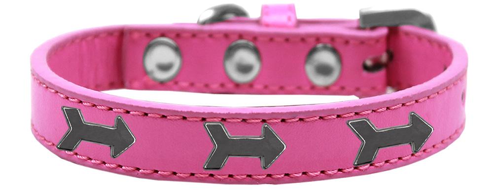 Arrows Widget Dog Collar Bright Pink Size 18