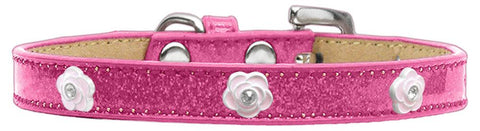 Light Pink Rose Widget Dog Collar Pink Ice Cream Size 14