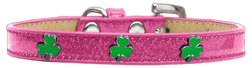 Shamrock Widget Dog Collar Pink Ice Cream Size 12