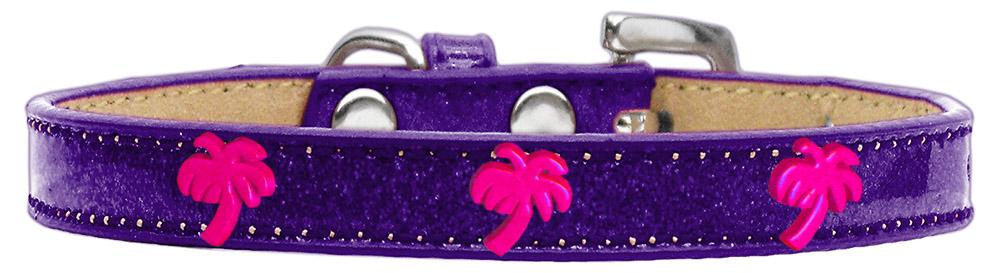 Pink Palm Tree Widget Dog Collar Purple Ice Cream Size 10