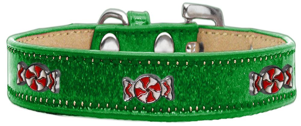 Peppermint Widget Dog Collar Emerald Green Ice Cream Size 10