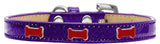 Red Bone Widget Dog Collar Purple Ice Cream Size 12