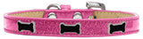 Black Bone Widget Dog Collar Pink Ice Cream Size 10