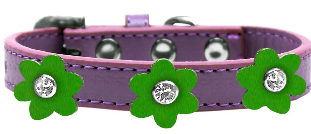 Flower Premium Collar Lavender With Emerald Green Flowers Size 10