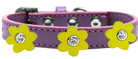 Flower Premium Collar Lavender With Yellow Flowers Size 20