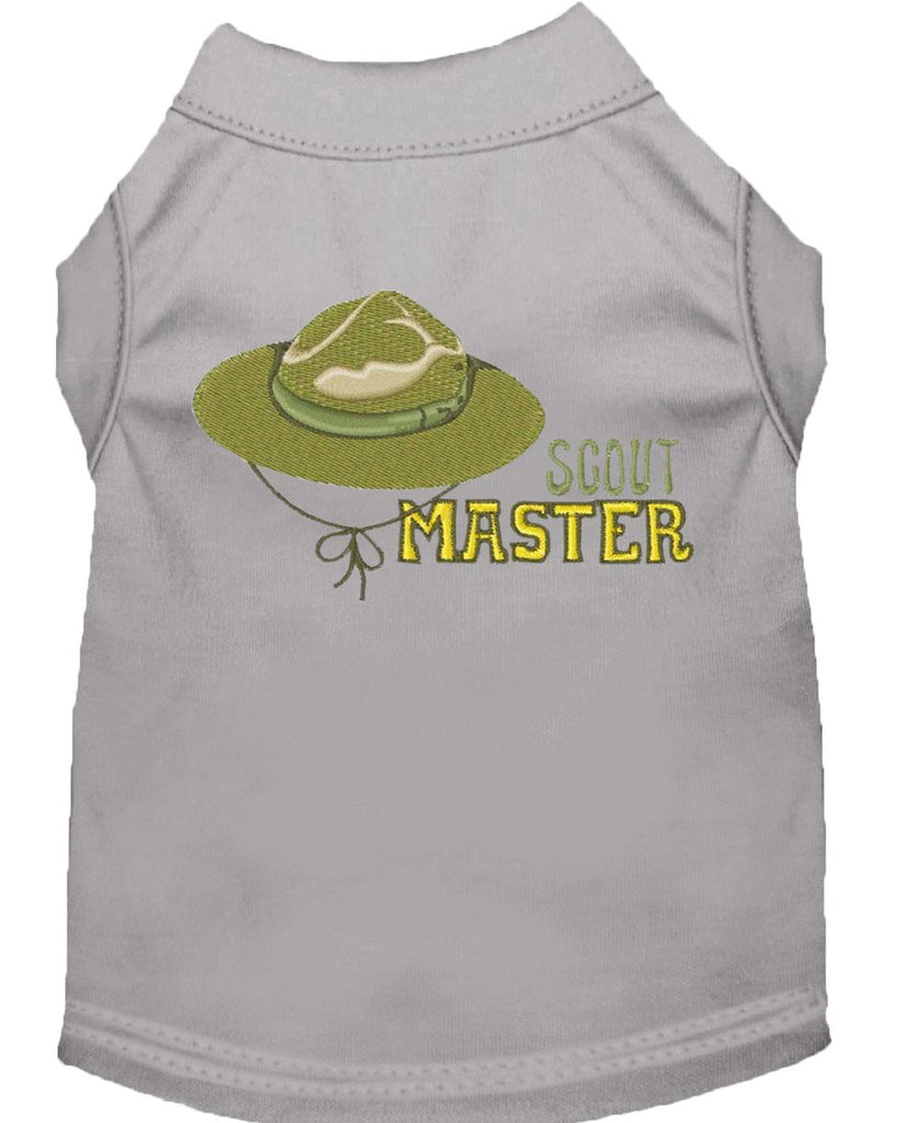 Scout Master Embroidered Dog Shirt Grey Sm (10)