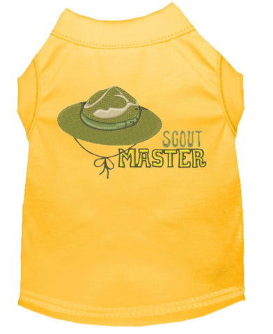 Scout Master Embroidered Dog Shirt Yellow Lg (14)