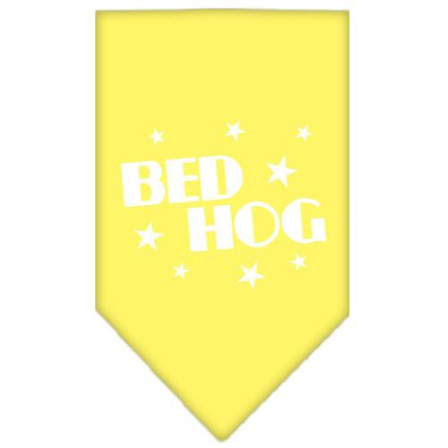 Bed Hog Screen Print Bandana Yellow Small