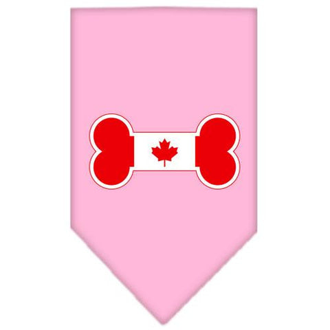 Bone Flag Canadian  Screen Print Bandana Light Pink Small