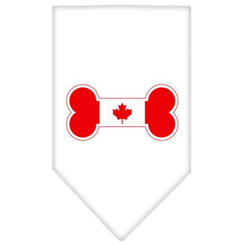 Bone Flag Canadian  Screen Print Bandana White Small