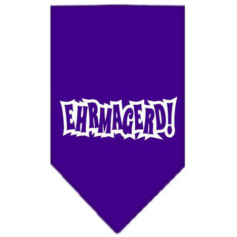 Ehrmagerd Screen Print Bandana Purple Large