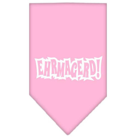 Ehrmagerd Screen Print Bandana Light Pink Small