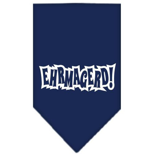 Ehrmagerd Screen Print Bandana Navy Blue Small