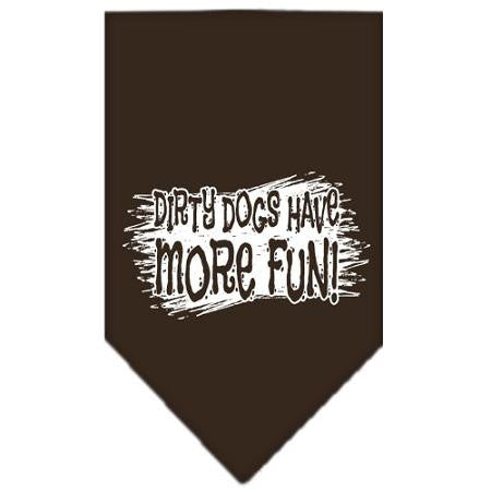 Dirty Dog Screen Print Bandana Cocoa Small