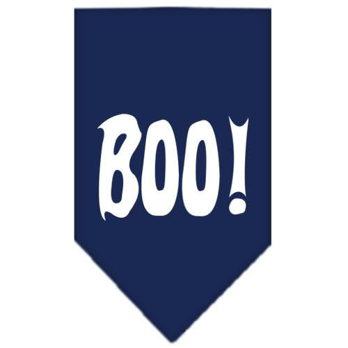 Boo! Screen Print Bandana Navy Blue large