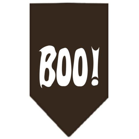 Boo! Screen Print Bandana Cocoa Small