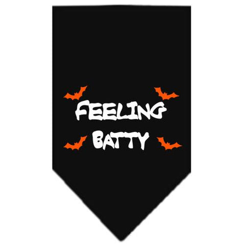 Feeling Batty Screen Print Bandana Black Small