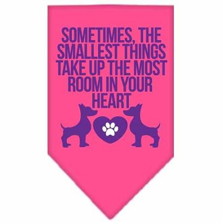 Smallest Things Screen Print Bandana Bright Pink Small