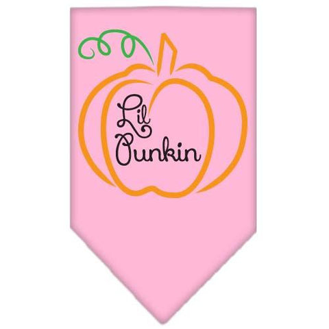 Lil Punkin Screen Print Bandana Light Pink Small