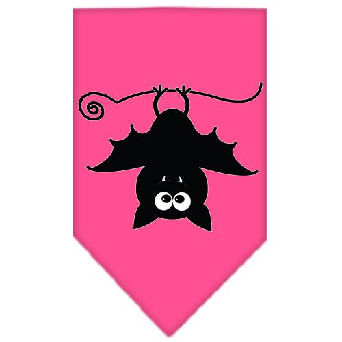 Batsy The Bat Screen Print Bandana Bright Pink Large