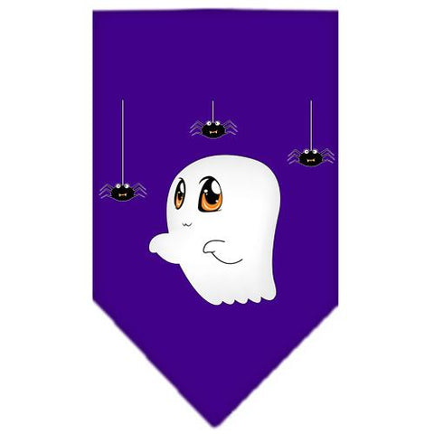 Sammy The Ghost Screen Print Bandana Purple Small