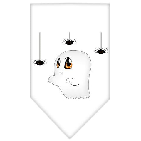 Sammy The Ghost Screen Print Bandana White Small