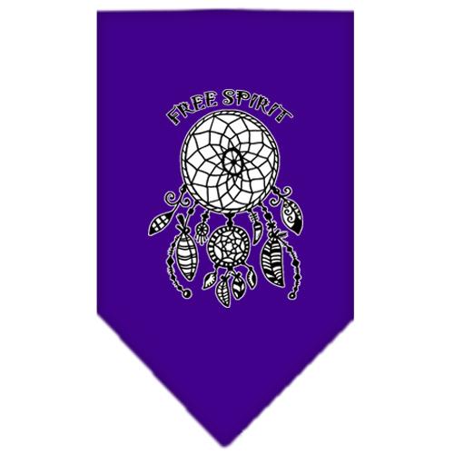 Free Spirit Screen Print Bandana Purple Small