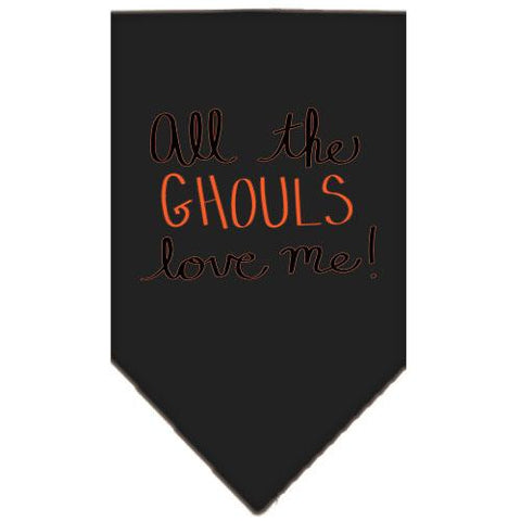 All The Ghouls Screen Print Bandana Black Small