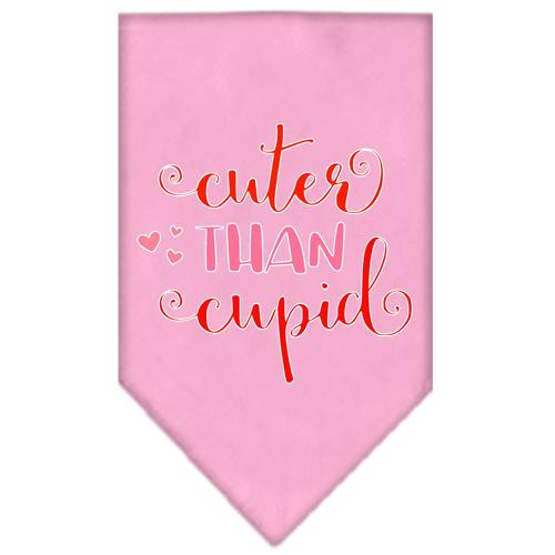 Cuter Than Cupid Screen Print Bandana Light Pink Small