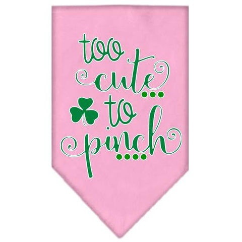 Too Cute To Pinch Screen Print Bandana Light Pink Large