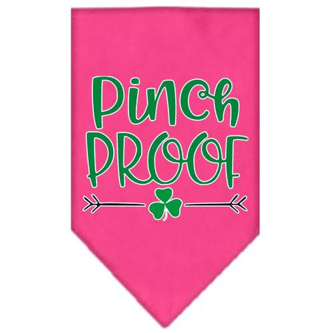 Pinch Proof Screen Print Bandana Bright Pink Large