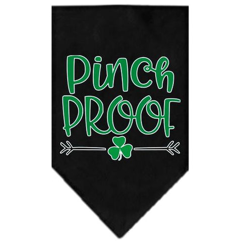 Pinch Proof Screen Print Bandana Black Small