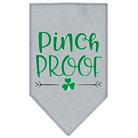 Pinch Proof Screen Print Bandana Grey Small