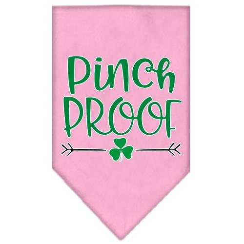 Pinch Proof Screen Print Bandana Light Pink Small