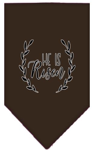 He Is Risen Screen Print Bandana Cocoa Large