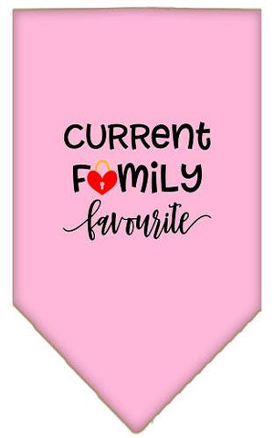 Family Favorite Screen Print Bandana Light Pink Large