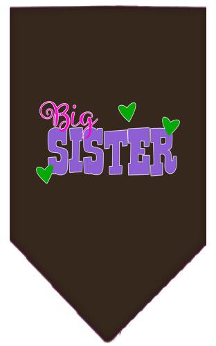 Big Sister Screen Print Bandana Cocoa Large