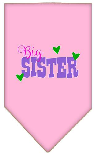 Big Sister Screen Print Bandana Light Pink Large